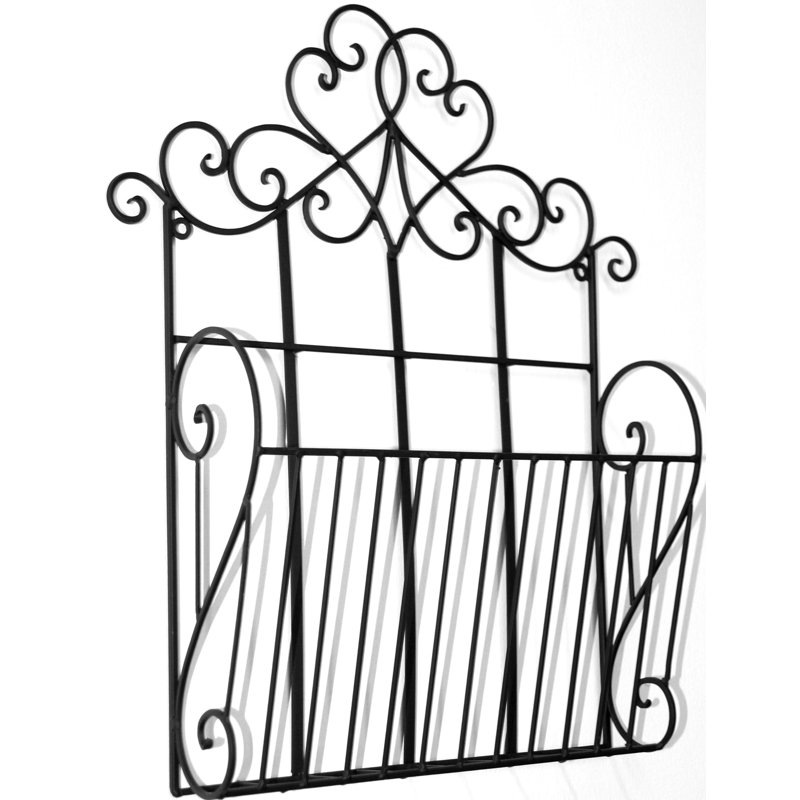 Metal Magazine Rack, Black