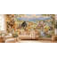 Animal Music Festival Wallpaper Mural, Peel and Stick Kids Room Wall Mural, Watercolor Animal Music Nursery Wallpaper-1105031573