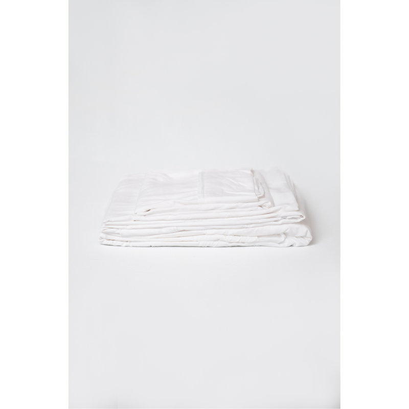 Ensemble de draps hypoallergéniques 4 pièces TG, L 80 po x l 38 po, Blanc