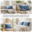 Taies d'oreiller matelassées Vilano de Southshore Fine Linens, en microfibre doublement brossée, à coutures carrées et bords passepoilés, lot de 2, 51 x 66 cm, bleu couronne-399142831-324762884