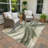 Machine Washable Indoor/Outdoor Chantille ACN2421 Abstract Rug-454365645