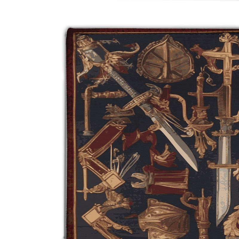 Tapis noir français intérieur et extérieur, Rectangulaire 8 pi x 10 pi