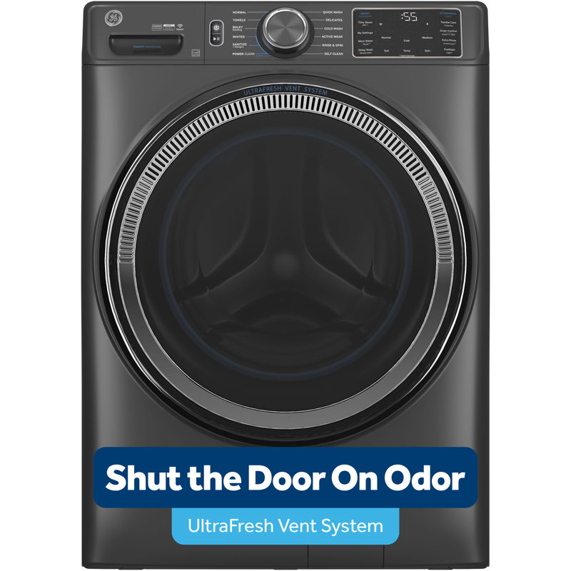 GE® ENERGY STAR® 5.0 cu. ft. Capacity Smart Front Load Steam Washer with SmartDispense™ UltraFresh Vent System with OdorBlock™ and Steam