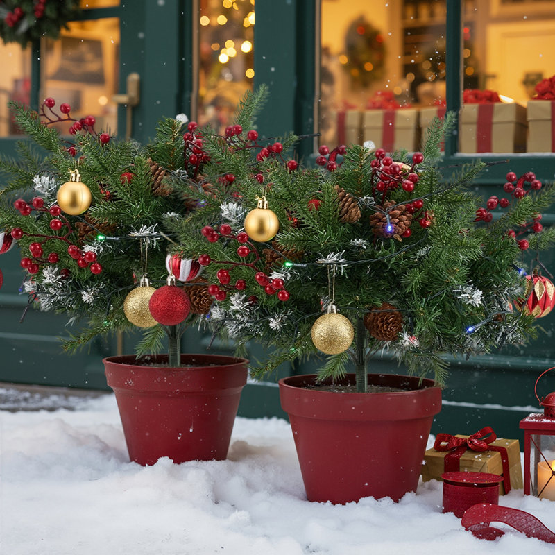 1.97' H Artificial Pine Christmas Tree