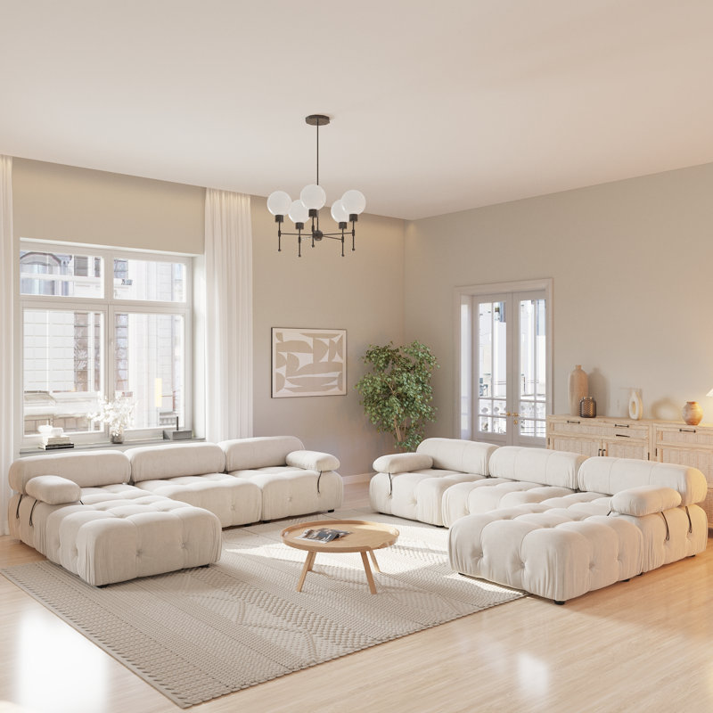 Ensemble de salon modulaire 2 pièces, Beige