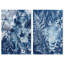 Blue Folliage Set High-Gloss Frameless Acrylic Glass Wall Art Floral & Botanical Print by Oliver Gal, Ready to Hang, 10 x 15-233518230-233518227