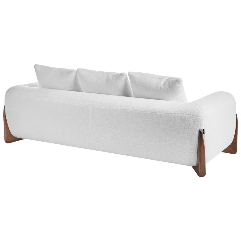 Tavin 3 - Piece Living Room Set, White Boucle