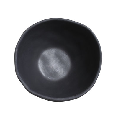 Matte Black Commercial Dishwasher Safe 5.24'' Stoneware Appetizer Plate , Set of 6
