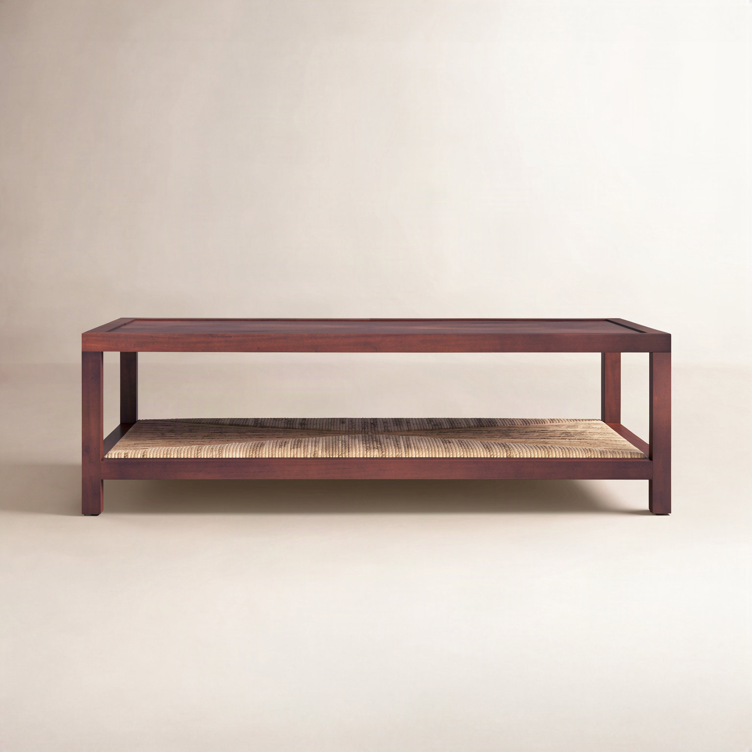 Leon 50" Mahogany Coffee Table, Coffee