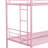 Metal Bunk Bed Pink Twin Over Twin