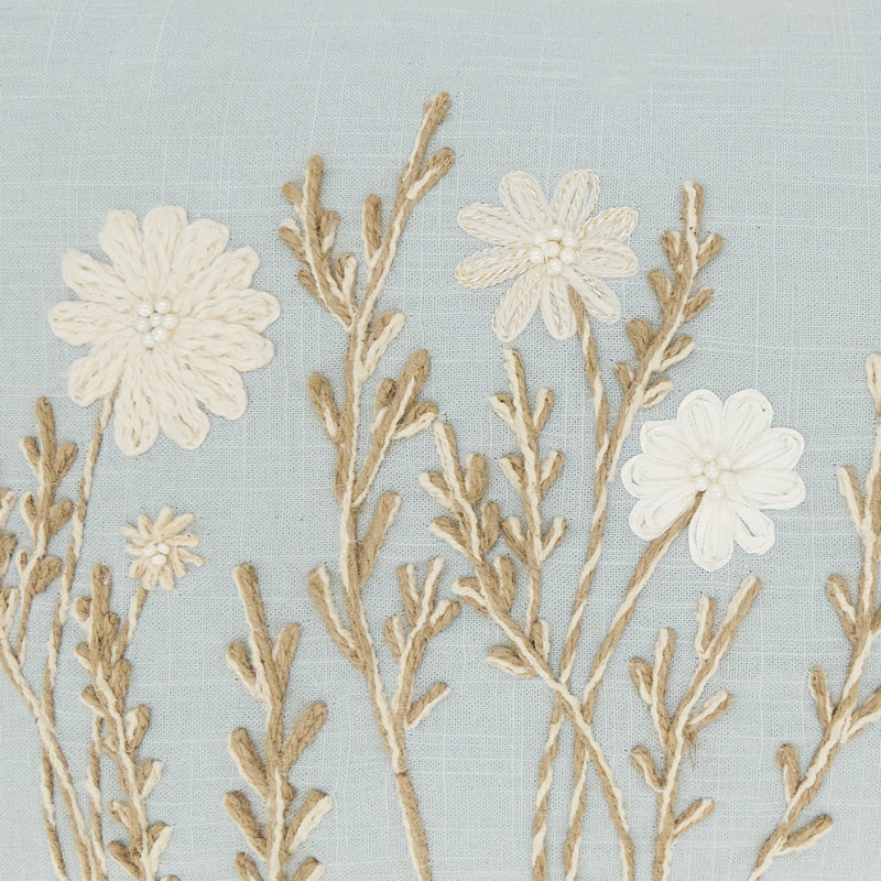 Housse de coussin Delicate, Bleu, Sans insert de coussin