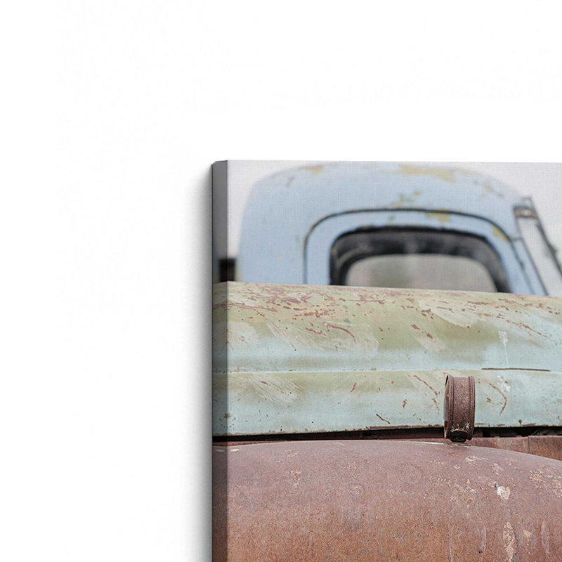 Weathered Wheels Print, 12" H x 12" W x 1.25" D, Wrapped Canvas, 1