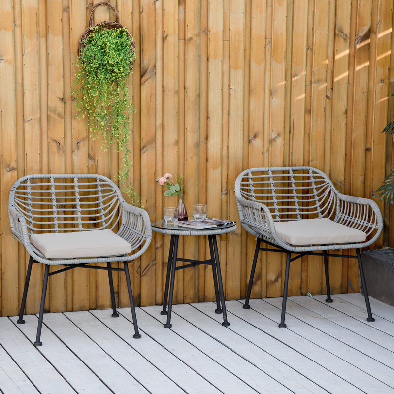 Outsunny 3 Piece Patio Set