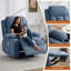 Fauteuil inclinable et pivotant avec massage par vibration, chaleur et multiples caractéristiques de confort pour une détente ultime-1619704217