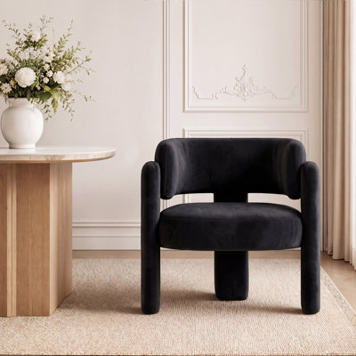 Rosanno Velvet Upholstered Dining Armchair