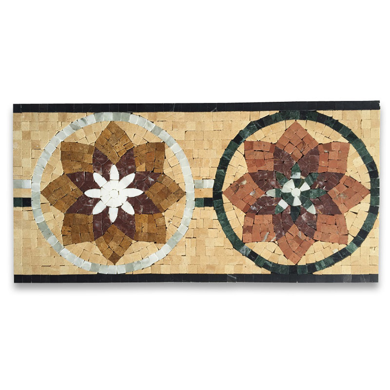 7.9 in. x 15.7 in. Marble Tile