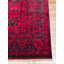 Tapis en laine et coton rouge noué à la main Original