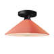 Single Light Ceramic Semi Flush Mount