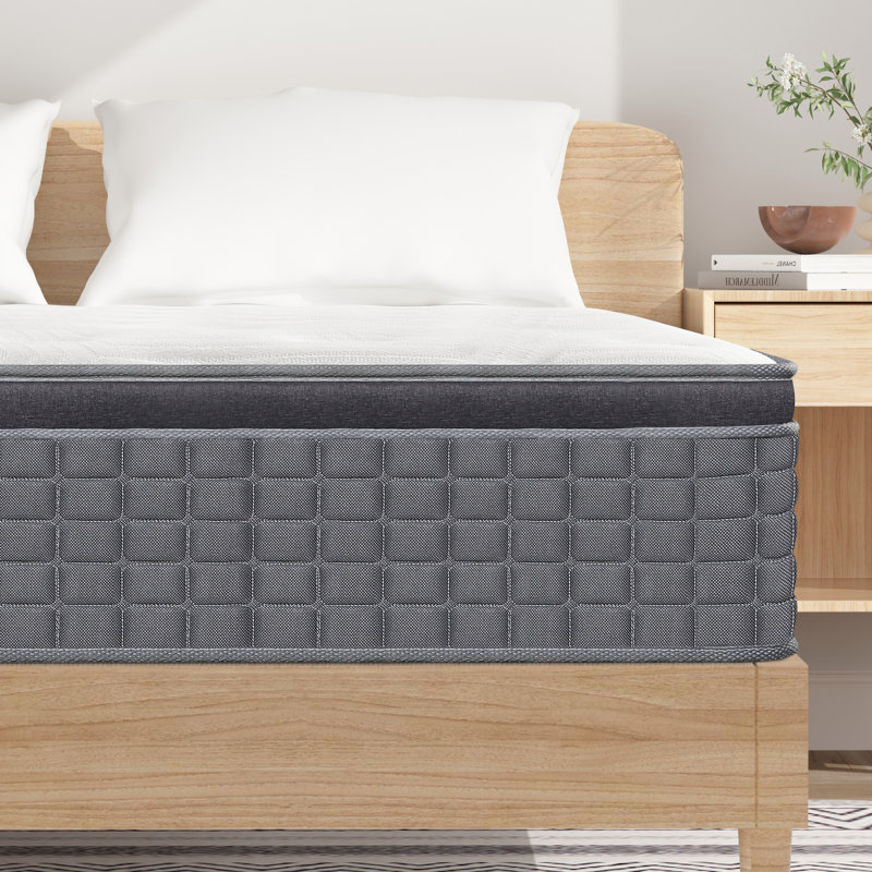 Medium Pocket Spring Hybrid Mattress with CertiPUR-US Certified Foam, 12", Queen