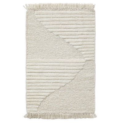 Alar Ivory Hand-Woven Wool Rug