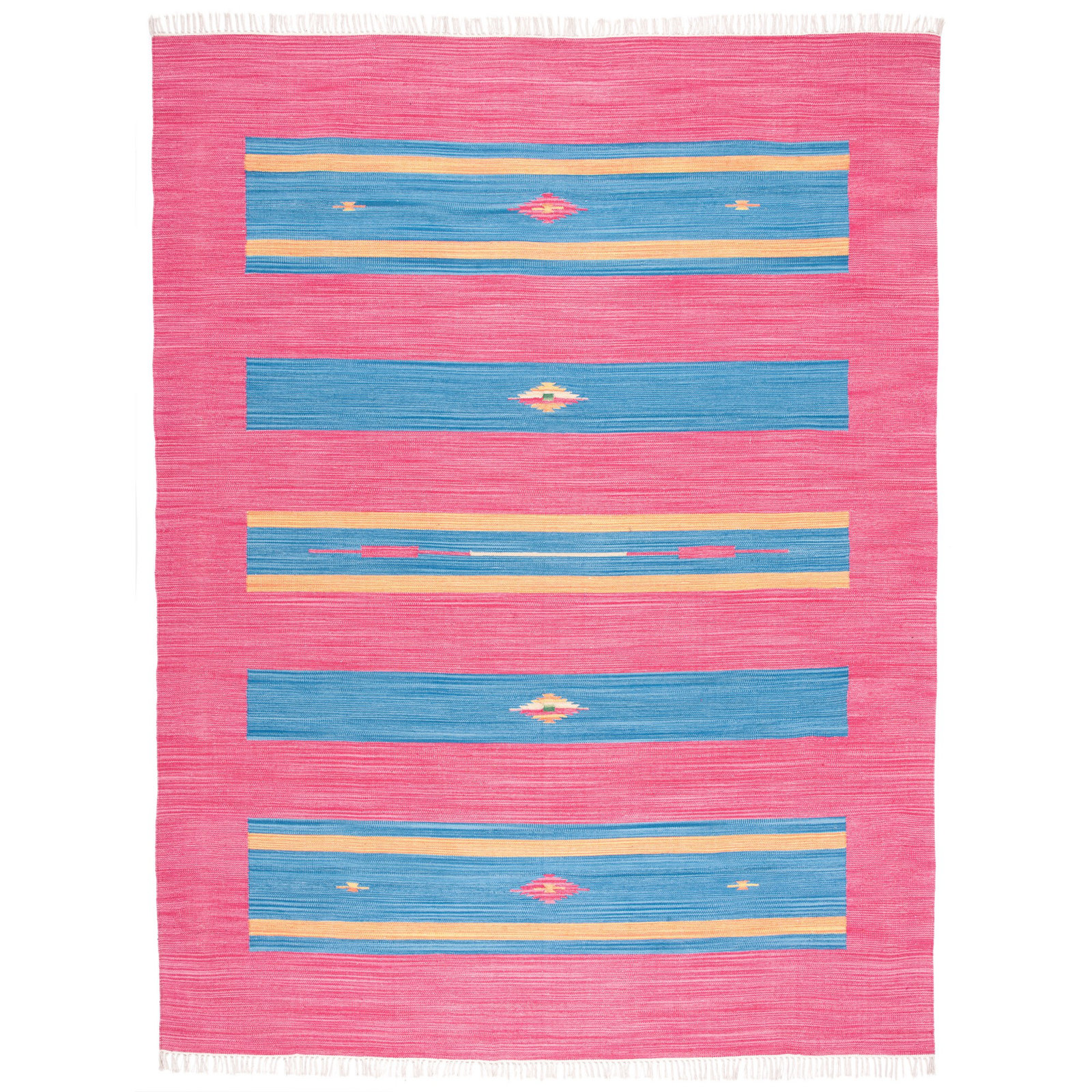 Danely Handmade Cotton Rug, Rectangle 8' x 10'