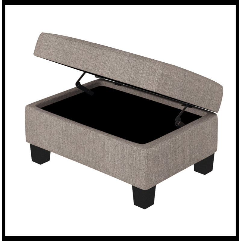 85" Wide Linen Sectional Corner Sofa L-shape Couch Space Saving with Storage Ottoman & Cup Holders Design for Large Space Dorm Apartment
