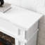 Foyer électrique blanc - l 45,6 po x P 11,8 po x H 40 po. Compact pour les petits espaces, flamme télécommandée, accessoire tendance blanc, peu encombrant, flammes, superbe look