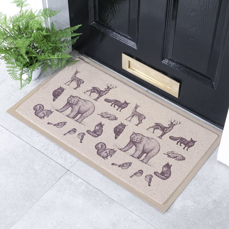 Non-Slip Animal Print Indoor & Outdoor Doormat