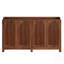 Buffet rustique de style campagnard avec portes à volets, rangement spacieux et fabrication durable pour une organisation élégante de la salle à manger.