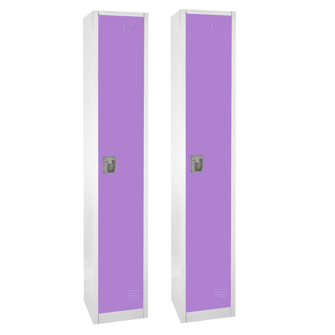12'' Wide Steel 1-Tier School and Gym Locker (Set of 2) AdirOffice 