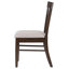 Chaise d'appoint en bois (ensemble de 2)