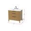Meuble-lavabo simple 36 po en teck miel-849997504-849997518