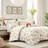 Full/Queen Bedding With Mushroom Pillow, Microfiber, Microfiber Full/Queen, Garden Pattern,