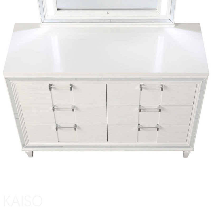 Commode (sans miroir), blanc scintillant