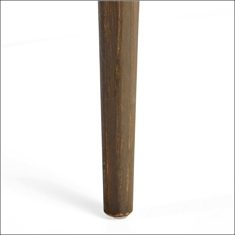 Table de salle à manger carrée d'intérieur en bois d'acacia, finition teck, durable et élégante pour les espaces modernes et traditionnels