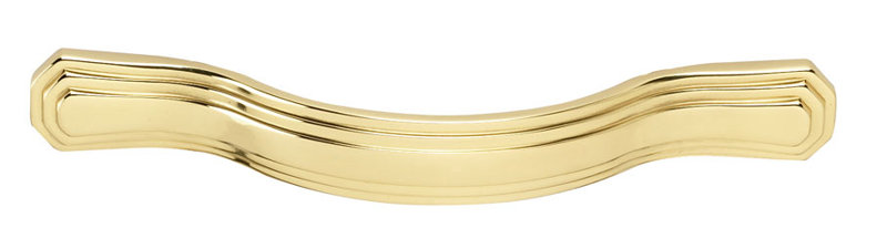 Geometric Arch Pull, Polished Brass