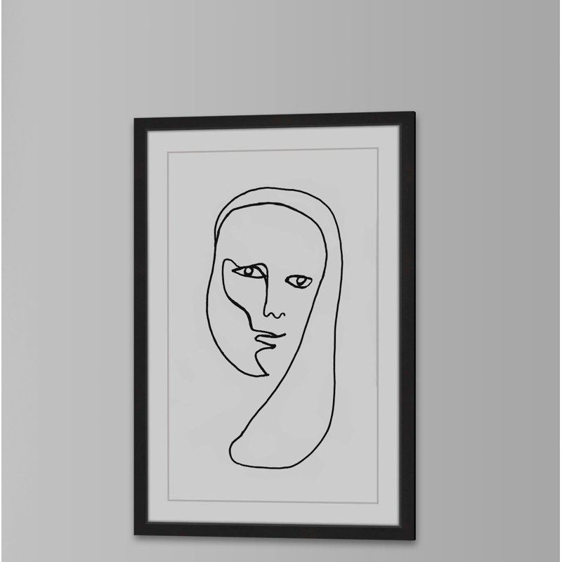 « enigmatical », reproduction d’impression encadrée, H 24 po x l 16 po