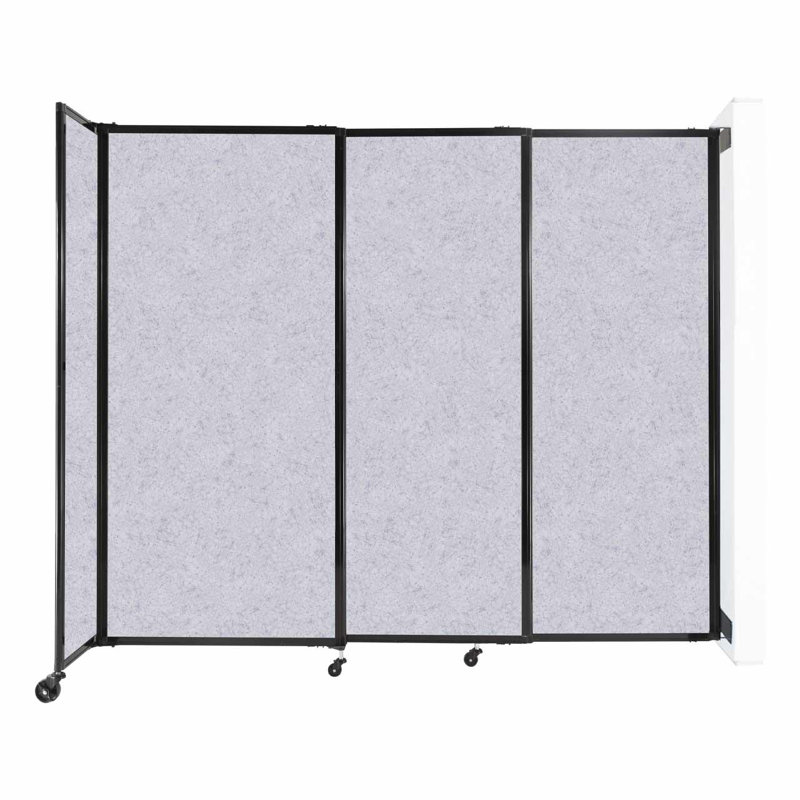 Cloison portative Soundsorb, H 72 po x l 86 po x P 26 po, Gris marbre