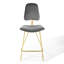 Ensemble de 2 tabourets de bar performance en velours Ponder par Modway-59226794-70557413