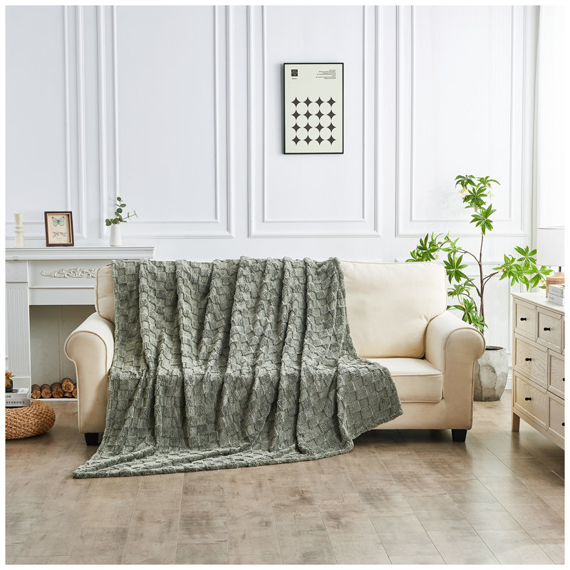 Standard Throw Blanket, 240cm L x 200cm W, Charcoal