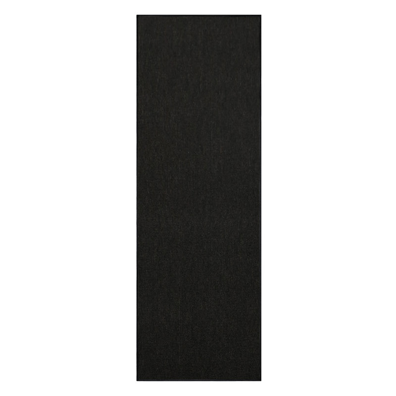 Amorie Furnish my Place Modern Indoor/Outdoor Commercial Solid Color Rug - Pet and Kids Friendly Rug, Stain Resistant, Floor Carpet for Living Room & Hallway, Wedding - Black