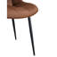 Chaise de salle à manger Brown Pu