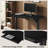 Keb Home Office Height Adjustable Glass Top Standing Desk with Drawer-785596861