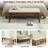 43.3'' W Tufted Linen Upholstered Bench with Solid Wood Legs-1538030601