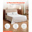 Ensemble de draps 4 pièces - très grand, ensemble de literie 100% microfibre brossée avec 2 taies d'oreiller, 1 drap plat et 1 drap-housse, draps de luxe respirants et infroissables pour les hôtels, les chambres à coucher