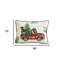 Housse de coussin rectangulaire en polyester