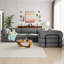 Canapé-lit modulaire modulaire en L 4 po-1705488393