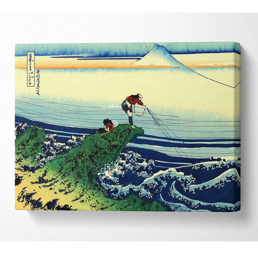 Hokusai Kajikazawa in der Provinz Kai - Kunstdrucke auf Leinwand