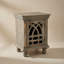 Table de chevet en bois gris antique