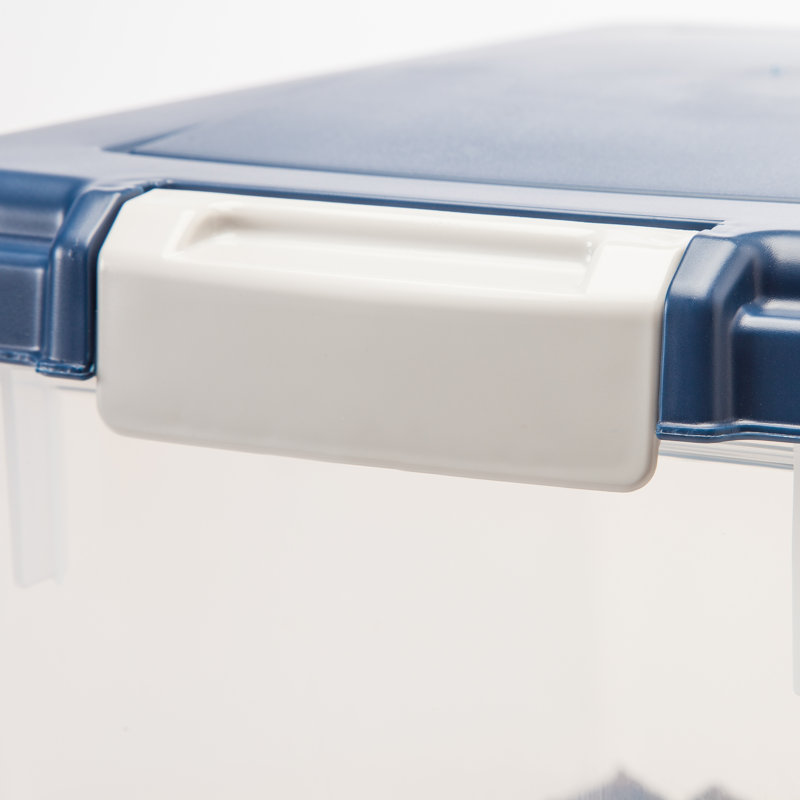 47 Qt. Navy Airtight Plastic Pet Food Storage Container